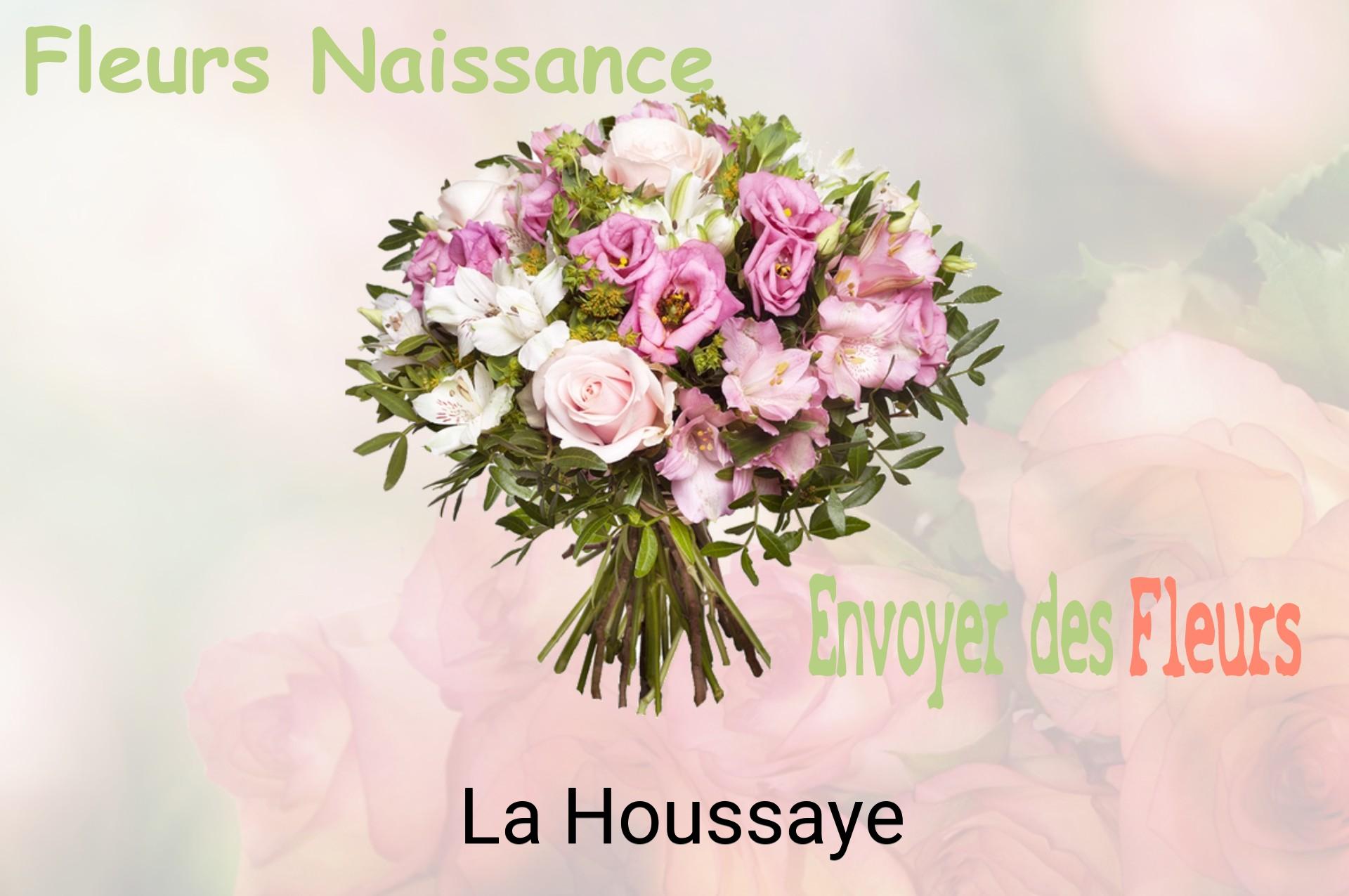 Bouquet de fleurs de naissance livré à La Houssaye